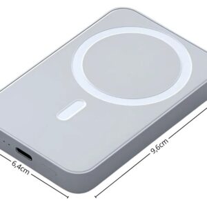 Power Bank Magnético 10000mAh Inalámbrico | Carga Rápida PD + Lightning | Compatible con iPhone y Android